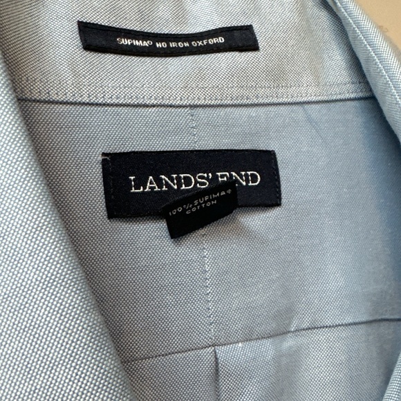 Lands’end Shirt Non Iron Oxford - Picture 3 of 5